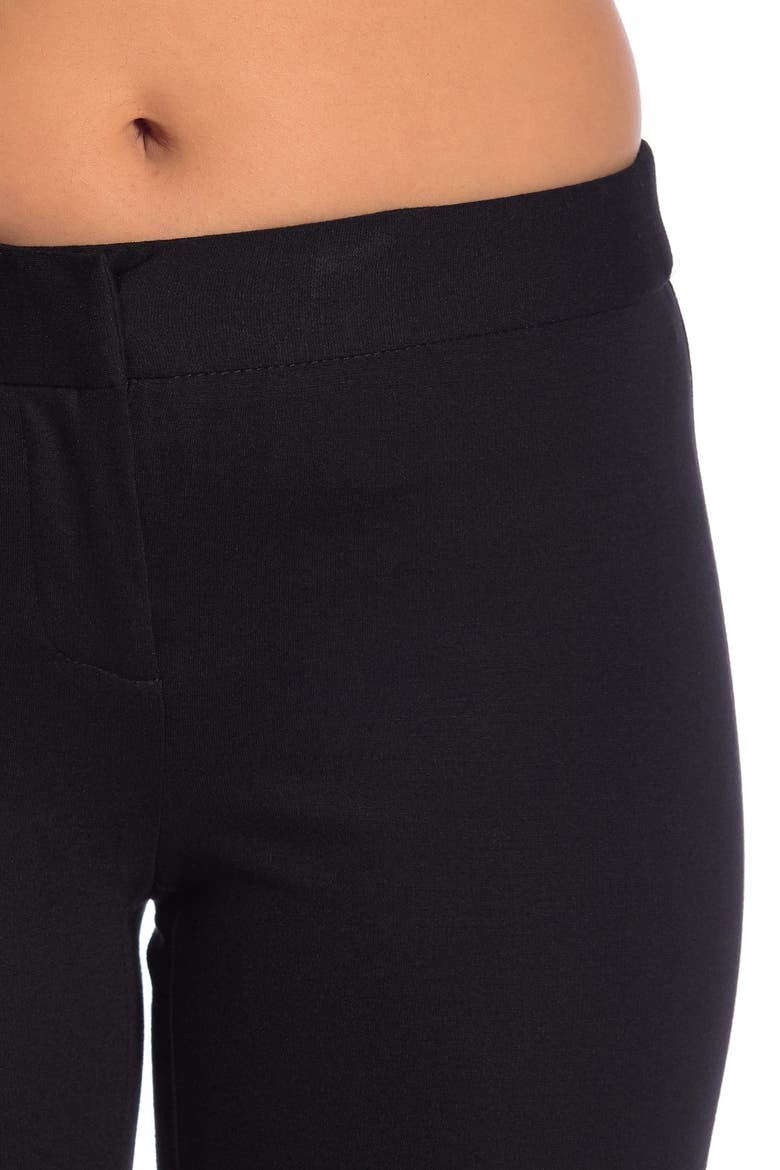 Amanda + Chelsea Alex Ponte Knit Trousers, Alternate, color, BLACK