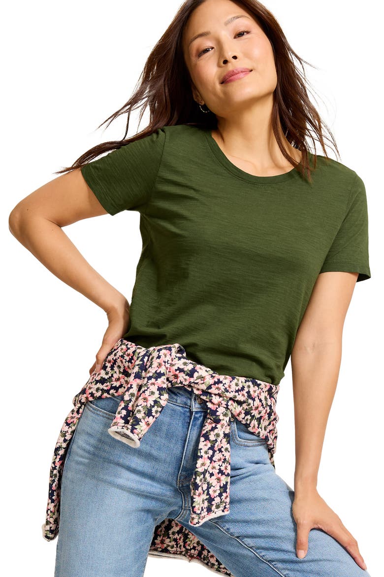 Indigo Palms Cotton T-Shirt, Alternate, color, PALM VERDE