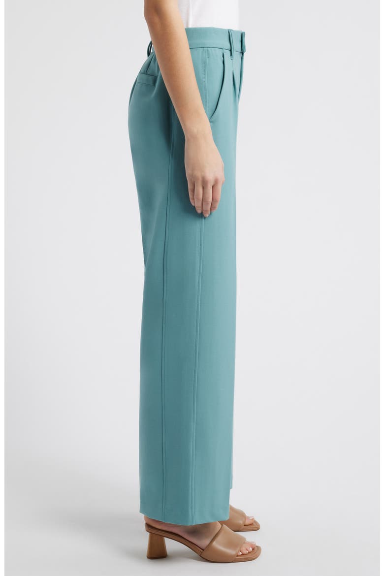 Relaxed Waist Wide Leg Trousers, Alternate, color, DUSTY BLUE