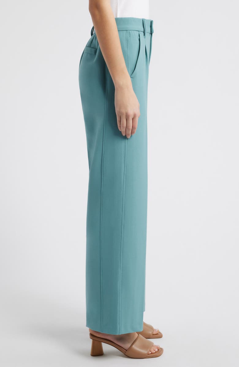 Wit & Wisdom Relaxed Waist Wide Leg Trousers, Alternate, color, Dusty Blue