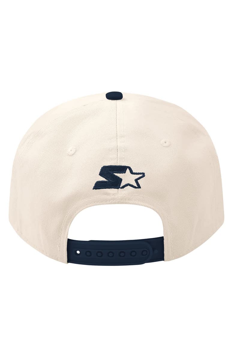 STARTER Men's Starter  Cream/Navy Boston Bruins Blue Wave Classic Adjustable Hat, Alternate, color, Cream