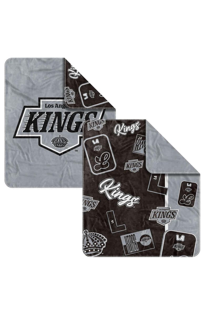 LOGO BRANDS Los Angeles Kings 50" x 60" Dream Weave Throw Blanket, Main, color, Black