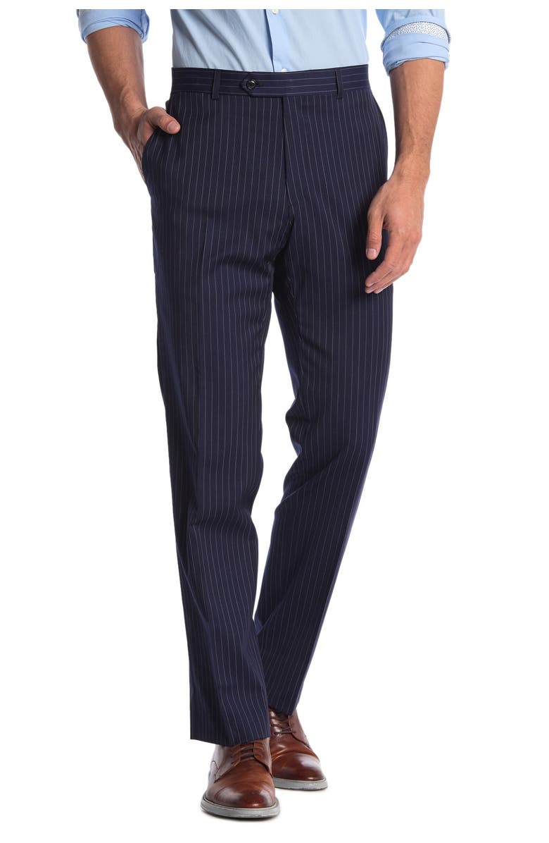 Tommy Hilfiger Slim Fit Pinstripe Wool Blend Suit Seperate Pants, Main, color,