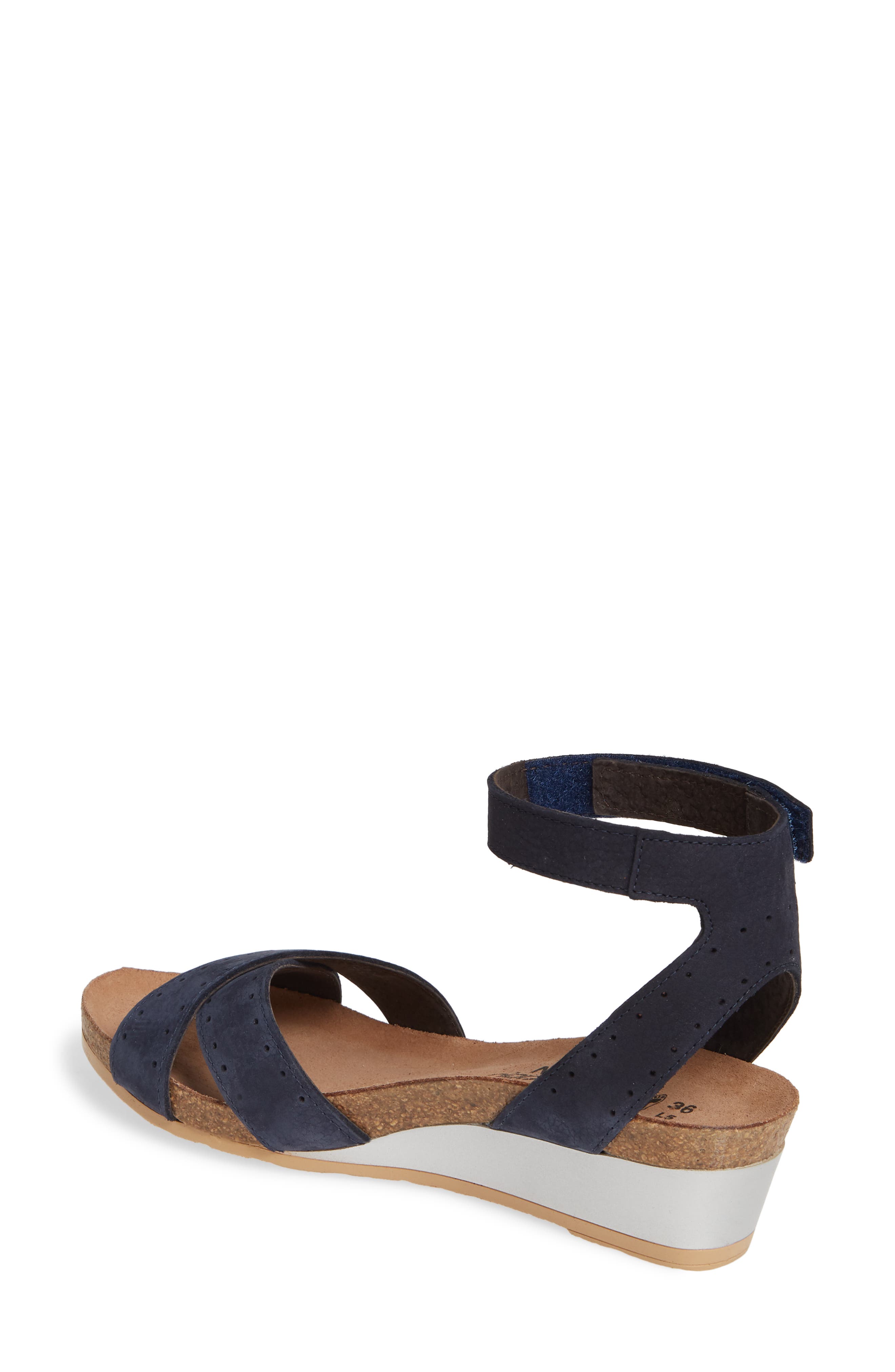 Wand Wedge Sandal, Alternate, color, NAVY