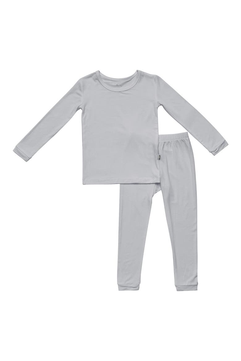 Kids' Fitted Two-Piece Pajamas, Main, color, STORM