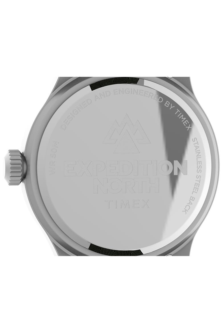 Expedition North Sierra Recycled Textile Strap Watch, 40mm, Alternate, color, GREEN