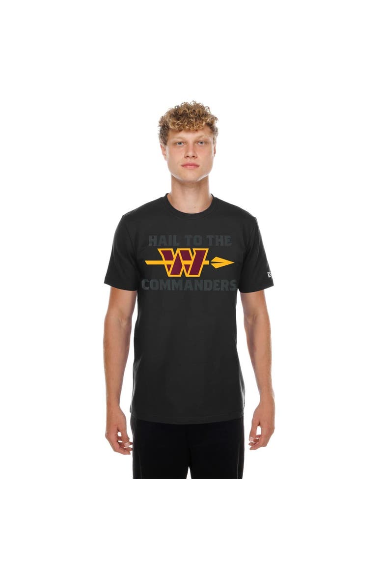 Men's New Era Black Washington Commanders Hail to the Commanders T-Shirt, Main, color, Black
