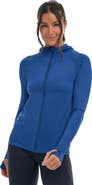 BloqUV Women's Long Sleeve Full Zip Hoodie Jacket with Sun and UV Protection