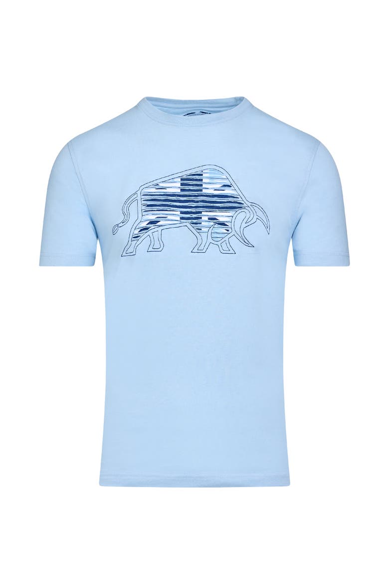 Slash Bull T-Shirt, Alternate, color, Sky Blue
