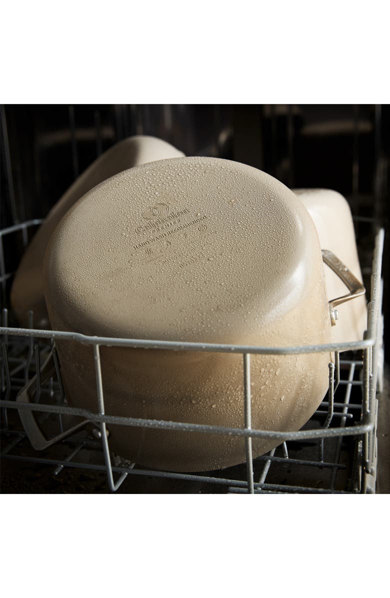 CALPHALON Premier Ceramic Nonstick 7-Quart Dutch Oven with Lid, Alternate, color, Cream