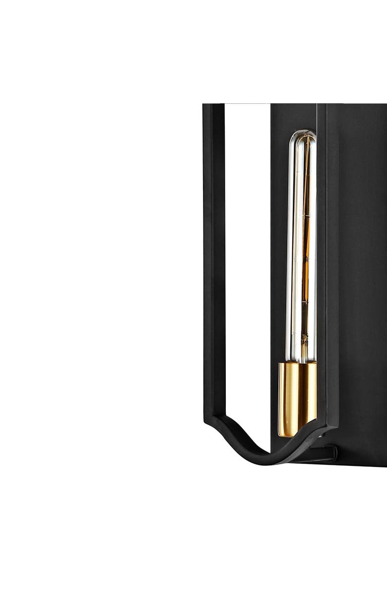 JONATHAN Y Chloe 1-Light Modern Bohemian Iron LED Sconce, Alternate, color, Oil Rubbed Bronze/Brass Gold