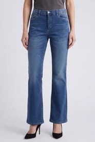 Solomon & Sage Women's High-Waisted Flare Jeans