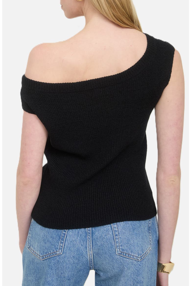 Off-the-Shoudler Sweater, Alternate, color, BLACK