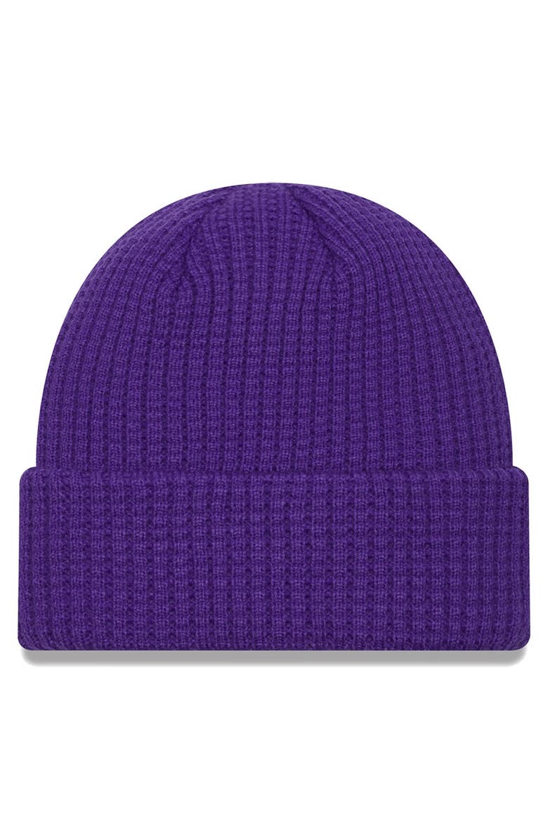 New Era Men's New Era  Purple Minnesota Vikings Prime Cuffed Knit Hat, Alternate, color, 