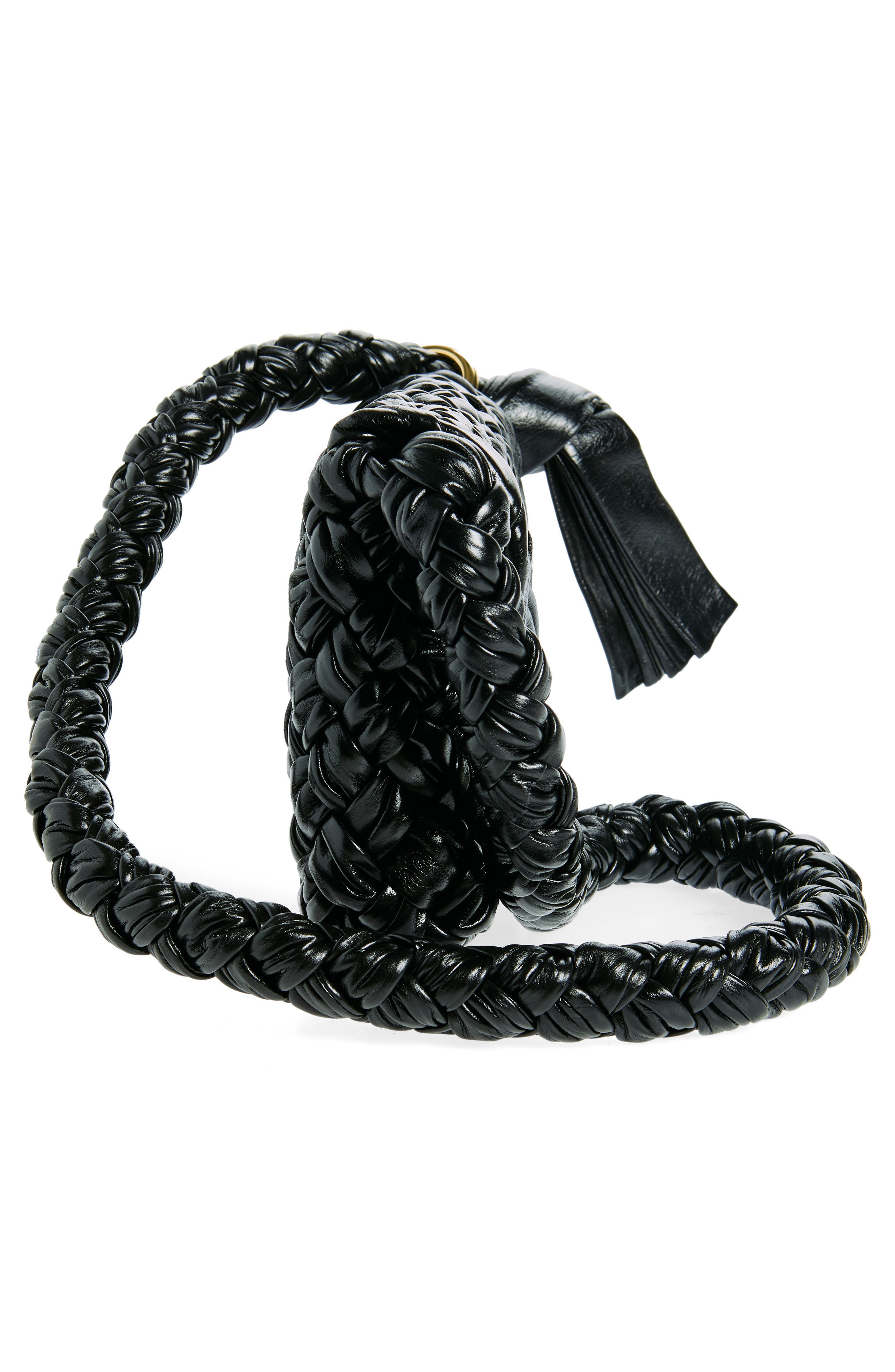 Bottega Veneta Small Kalimero Città Crossbody Bag, Alternate, color, 1019 Black-M Brass