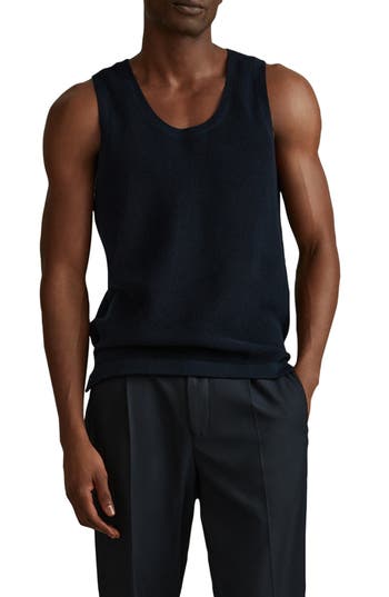 Reiss Velo Cotton Textured Slim Fit Tee