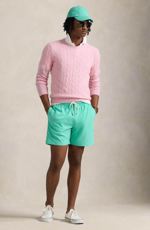 Polo Ralph Lauren Short De Bain En Polyester Mélangé Recyclé In Sunset Green