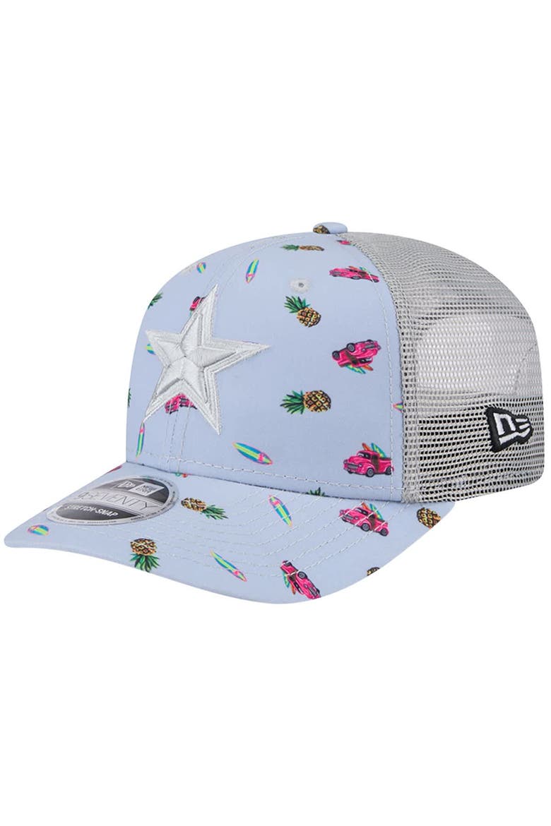Men's New Era  Light Blue Dallas Cowboys Adventure Surfboard 9SEVENTY Adjustable Hat, Main, color, Light Blue