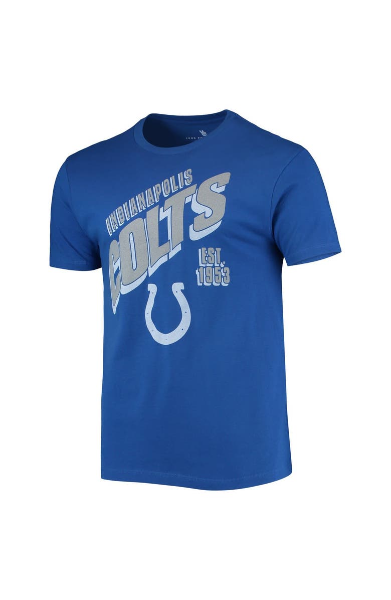 Junk Food Men's Junk Food Royal Indianapolis Colts Slant T-Shirt, Alternate, color, Royal