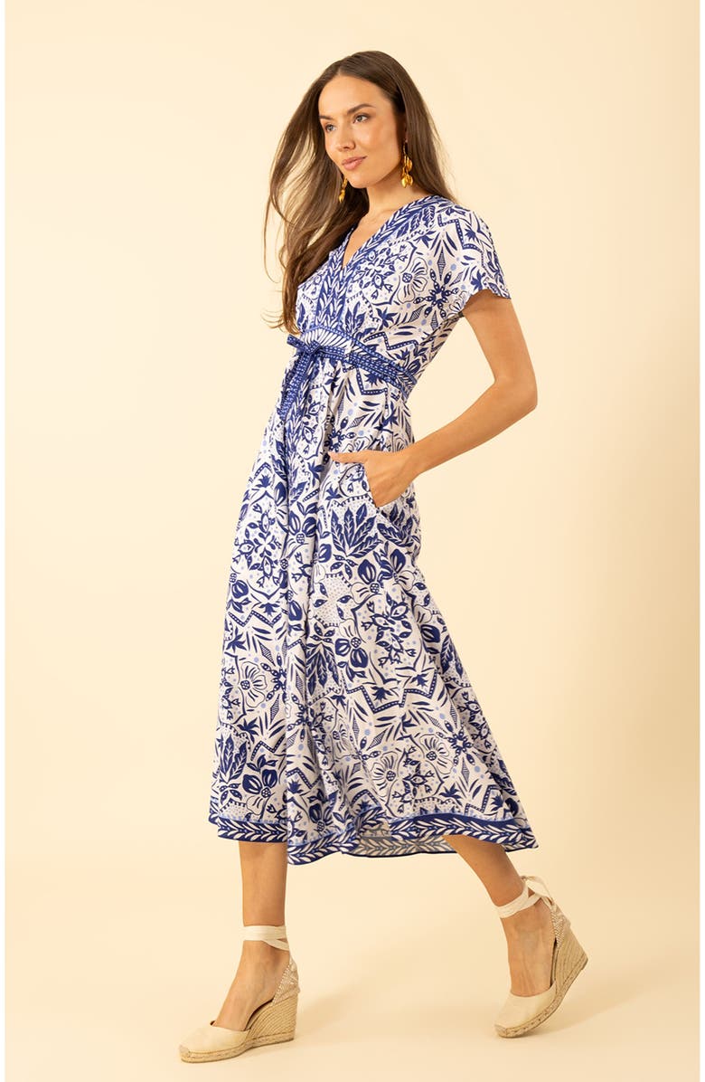 Hale Bob Galilea Poplin Dress, Alternate, color, 