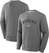 FANATICS Men's Fanatics  Heather Gray Las Vegas Raiders Loop Terry Pullover Sweatshirt