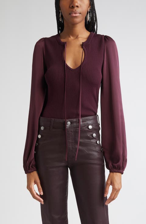 Shelly Mixed Media Top