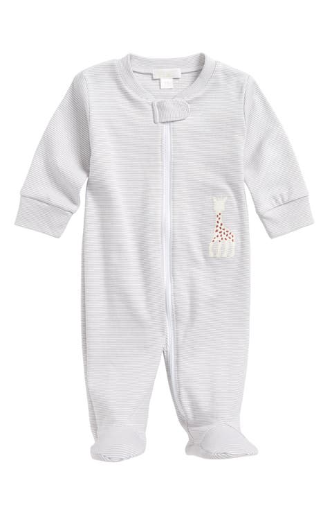 x Sophie la Girafe Stripe Footie (Baby)