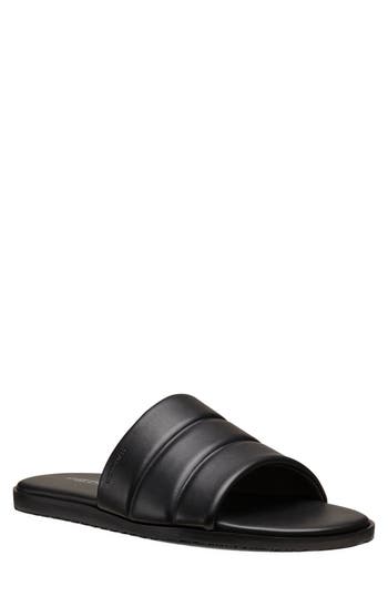 Stuart Weitzman Brentin Slide Sandal In Black