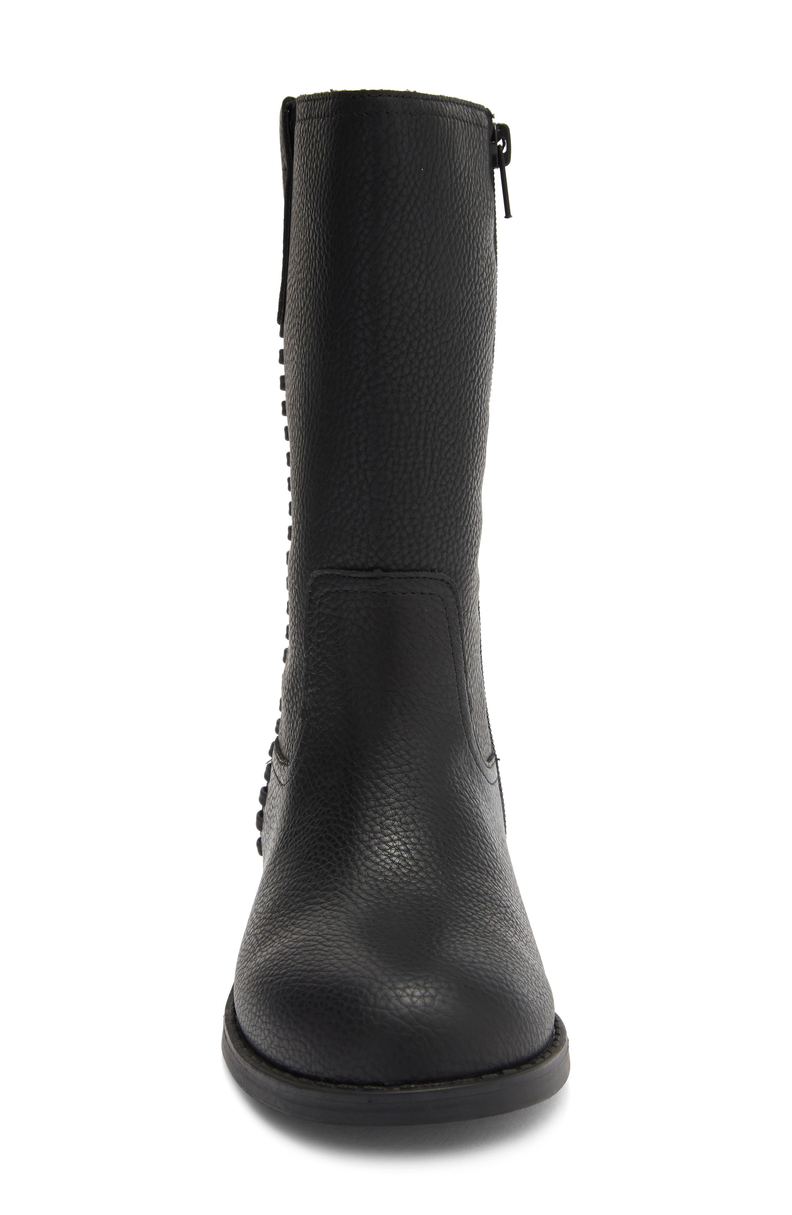Kids' Maycey Tall Boot, Alternate, color, BLACK
