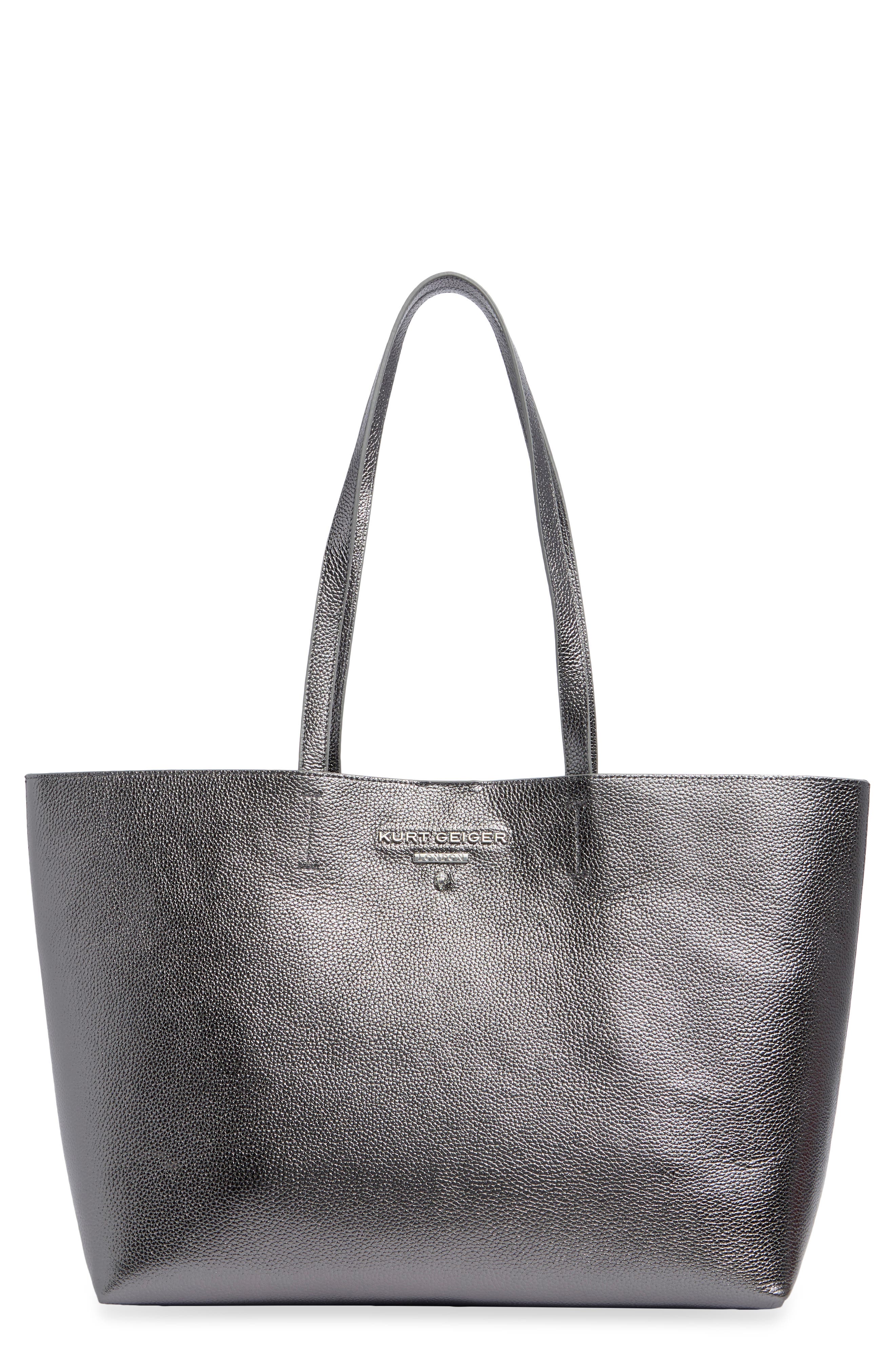 Angel Shopper Faux Leather Tote