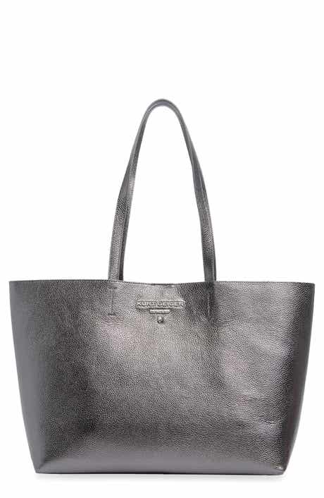 Angel Shopper Faux Leather Tote