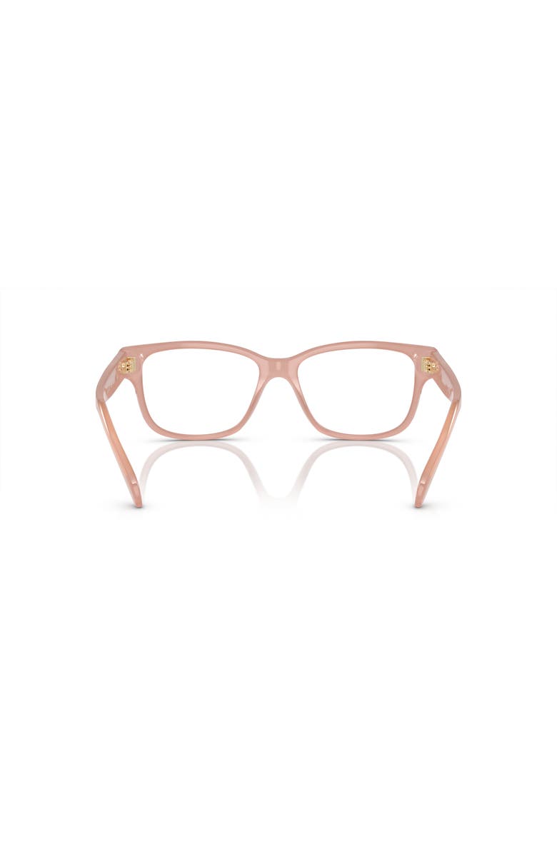 Swarovski 52mm Rectangle optical glasses, Alternate, color, Pink