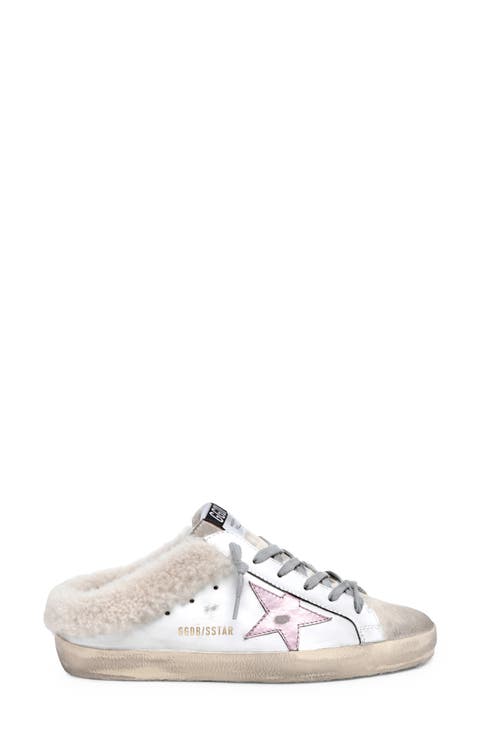 Super-Star Sabot Genuine Shearling Sneaker
