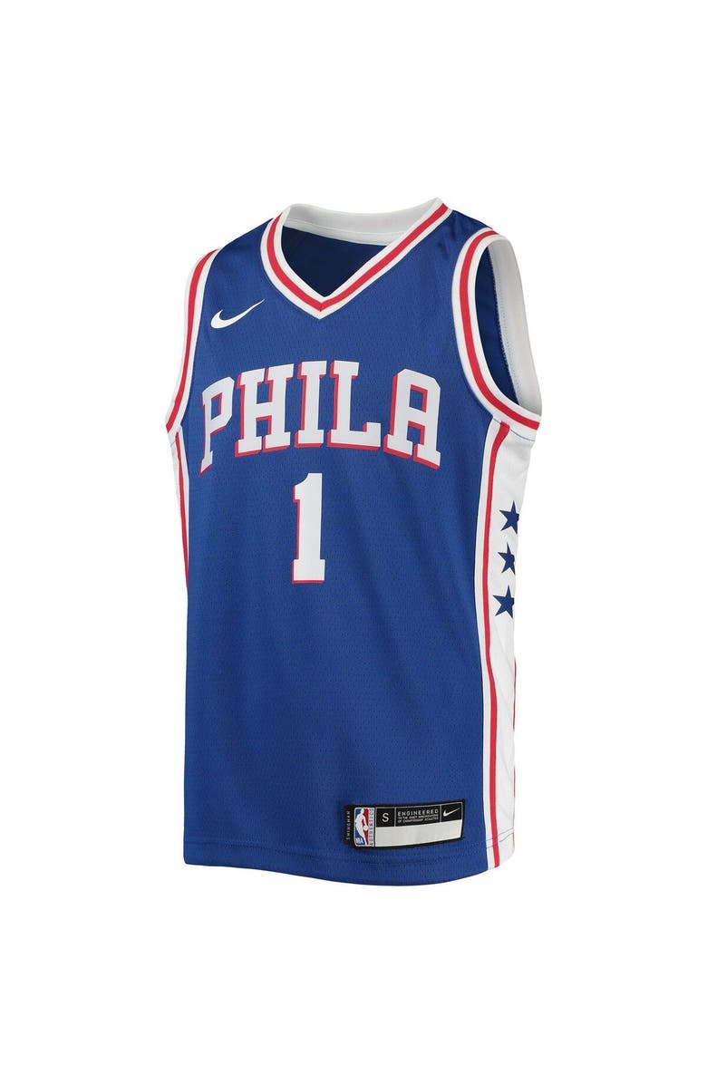 Nike Youth Nike James Harden Royal Philadelphia 76ers Swingman Jersey - Icon Edition, Alternate, color,