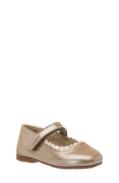 Elephantito Kids' Aria Leather Ballet Flats In Neutral