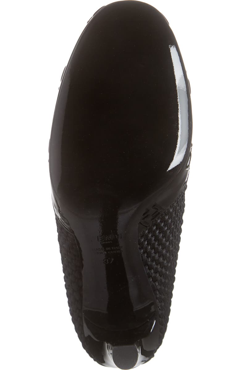 Fendi FF Woven Boot, Alternate, color,