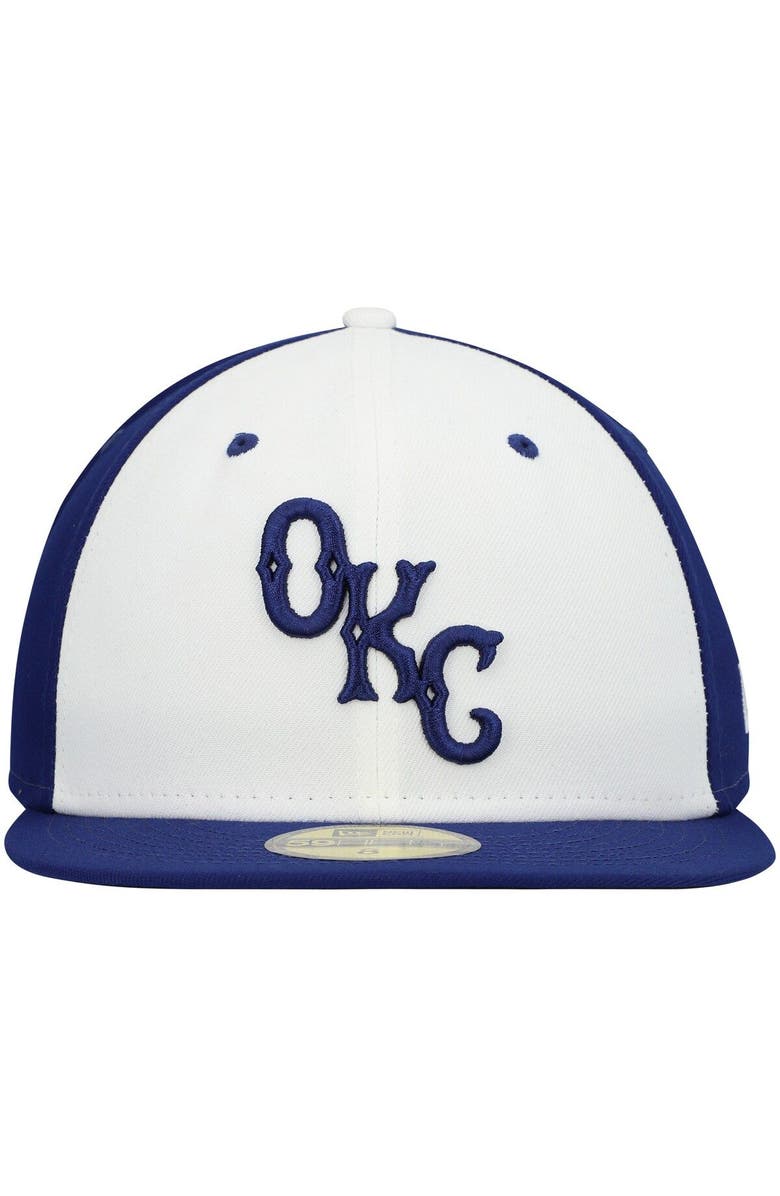 New Era Men's New Era White Oklahoma City Dodgers Authentic Collection Team Alternate 59FIFTY Fitted Hat, Alternate, color, 
