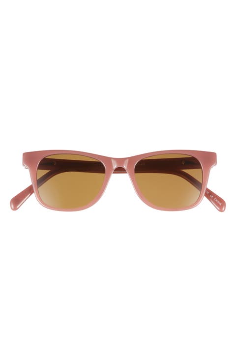 The Director 46mm Small Polarized Square Sunglasses (Average)