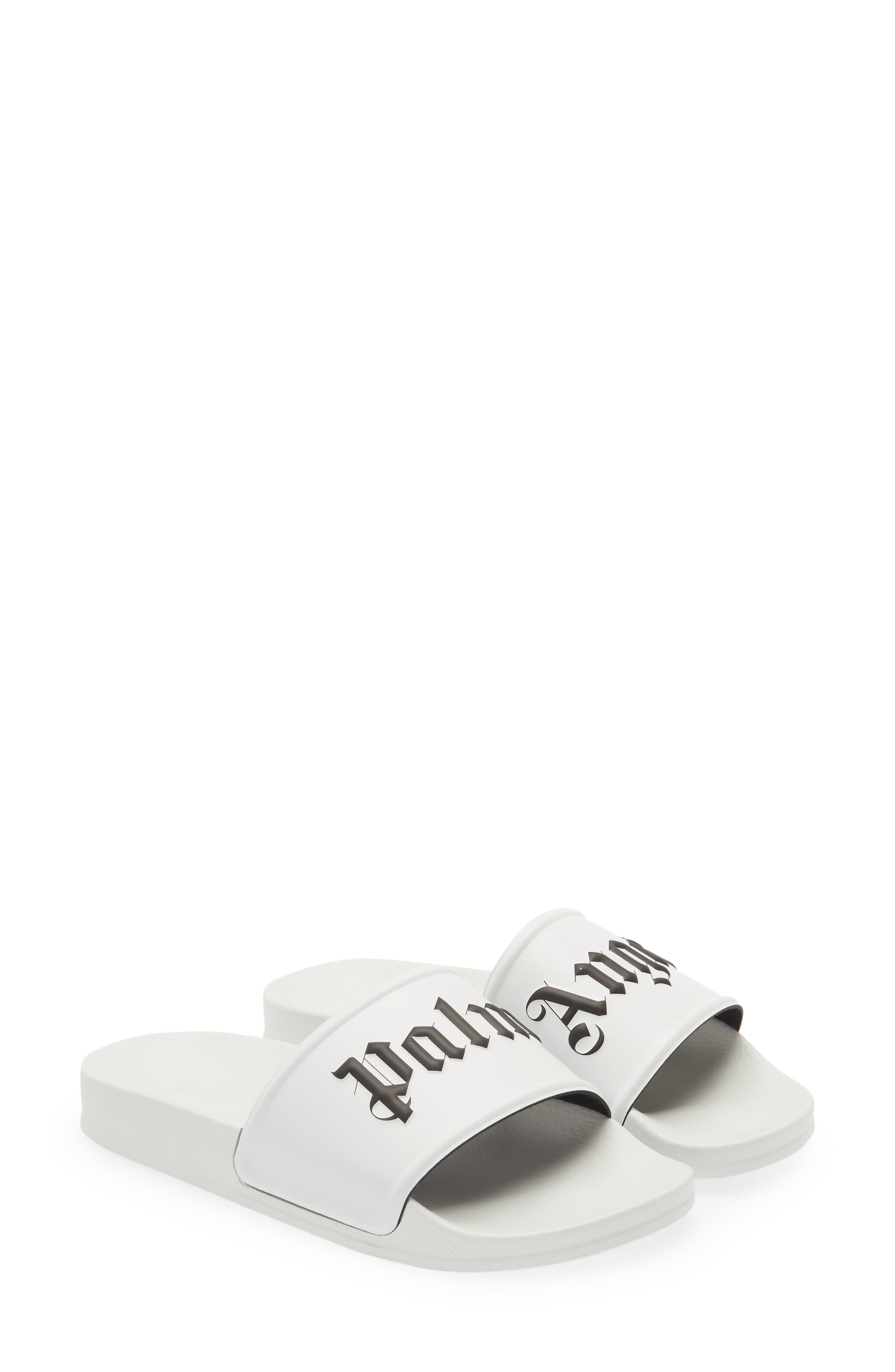 Palm Angels Logo Pool Slide Sandal, Alternate, color, 