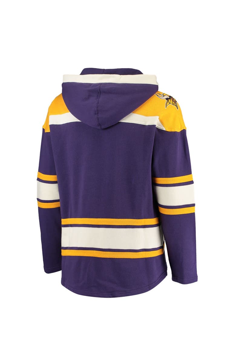 '47 Men's '47 Purple/Gold Minnesota Vikings Lacer V-Neck Pullover Hoodie, Alternate, color, 