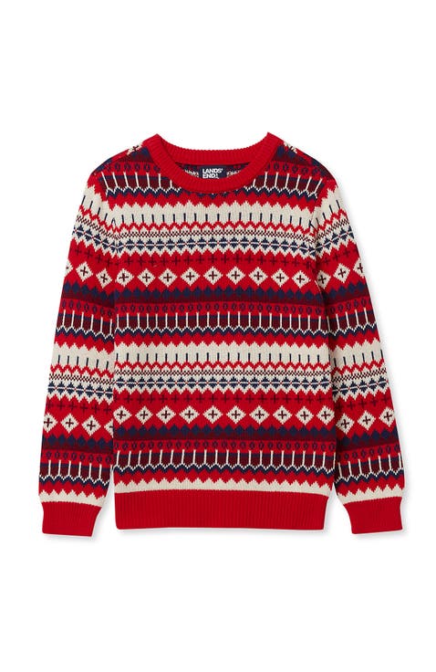 Boys Intarsia Holiday Crewneck