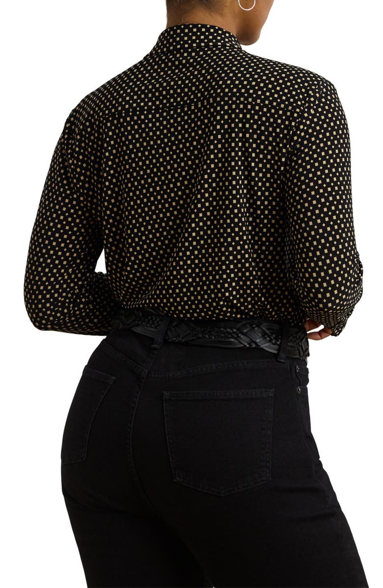 Lauren Ralph Lauren Slim Fit Jersey Button-Up Shirt, Alternate, color, 