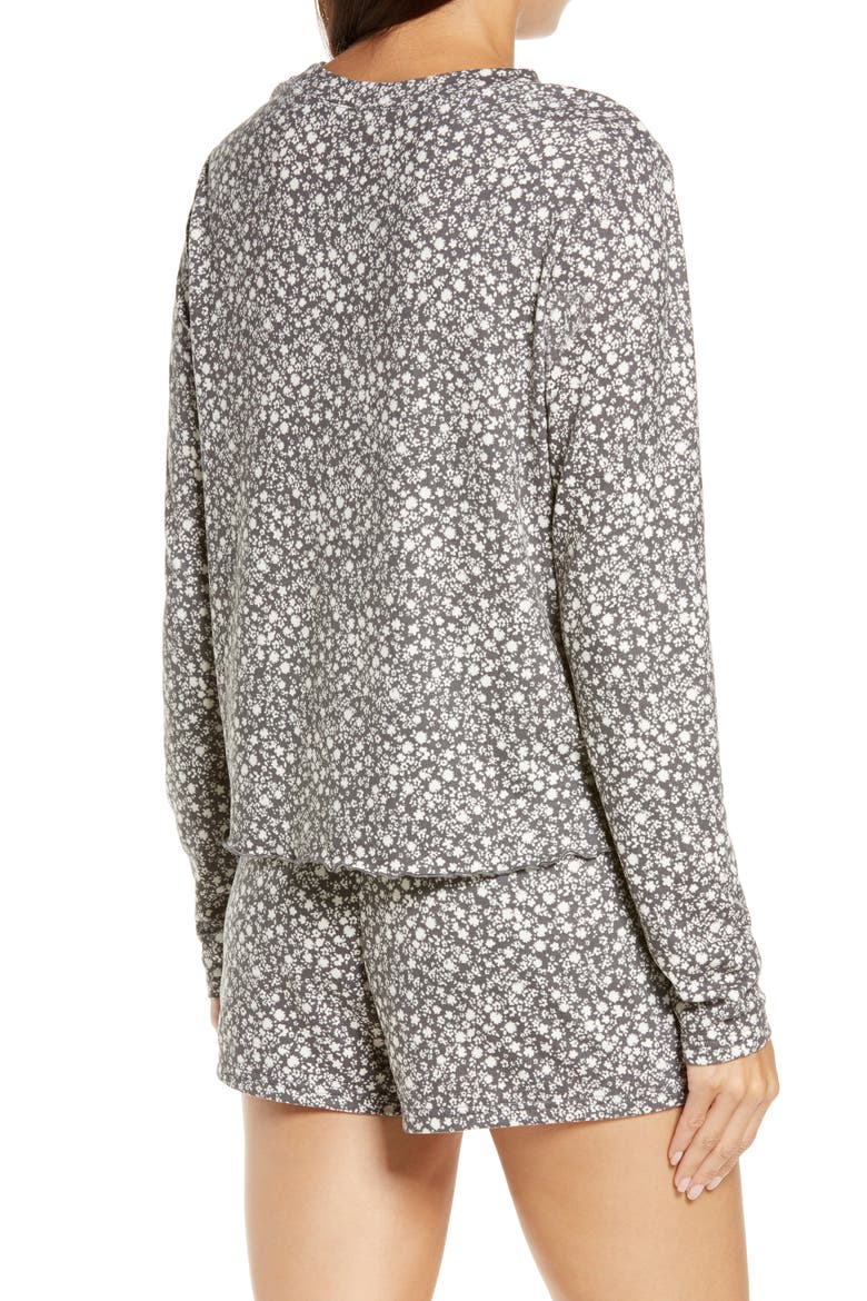 Shortie Pajamas, Alternate, color, GREY PAVEMENT SWEETEST DITSY