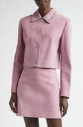 Versace Studded Collar Suede Jacket