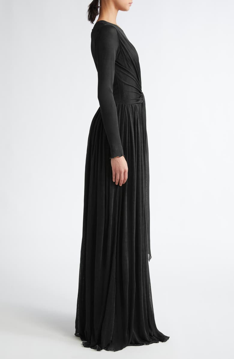 Giambattista Valli Twist Front Long Sleeve Jersey Dress, Alternate, color, 