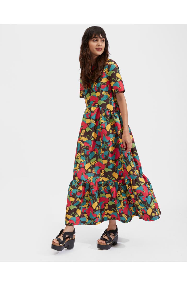 La DoubleJ Belle Dress Vines Brown, Main, color, Vines Brown