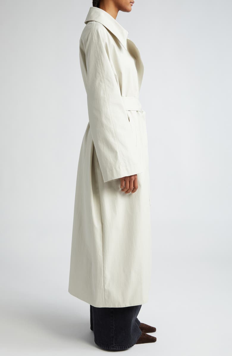 Khaite The Minnie Water Repellent Twill Long Swing Coat, Alternate, color, 