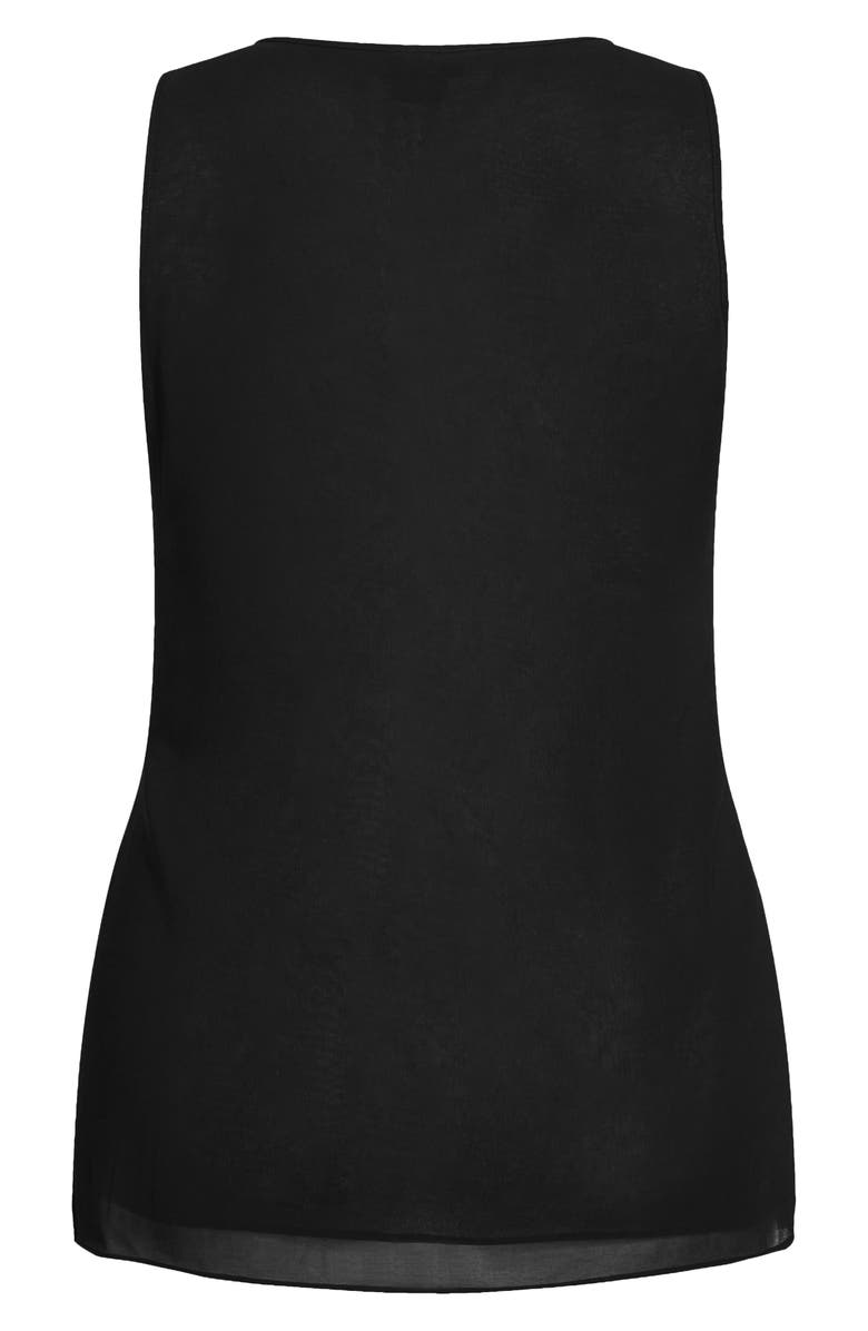 City Chic Mingle Sleeveless Top, Alternate, color, 