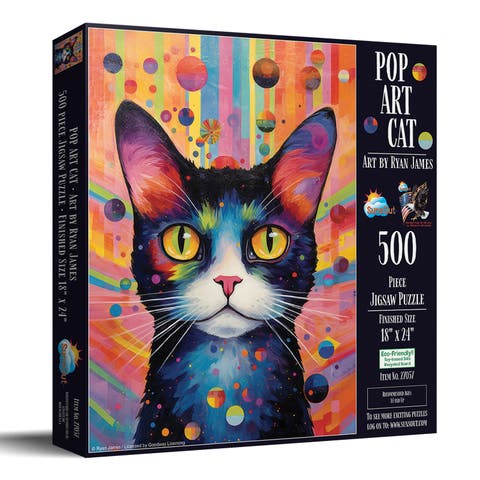 Pop Art Cat 500 piece Jigsaw Puzzle for Adults