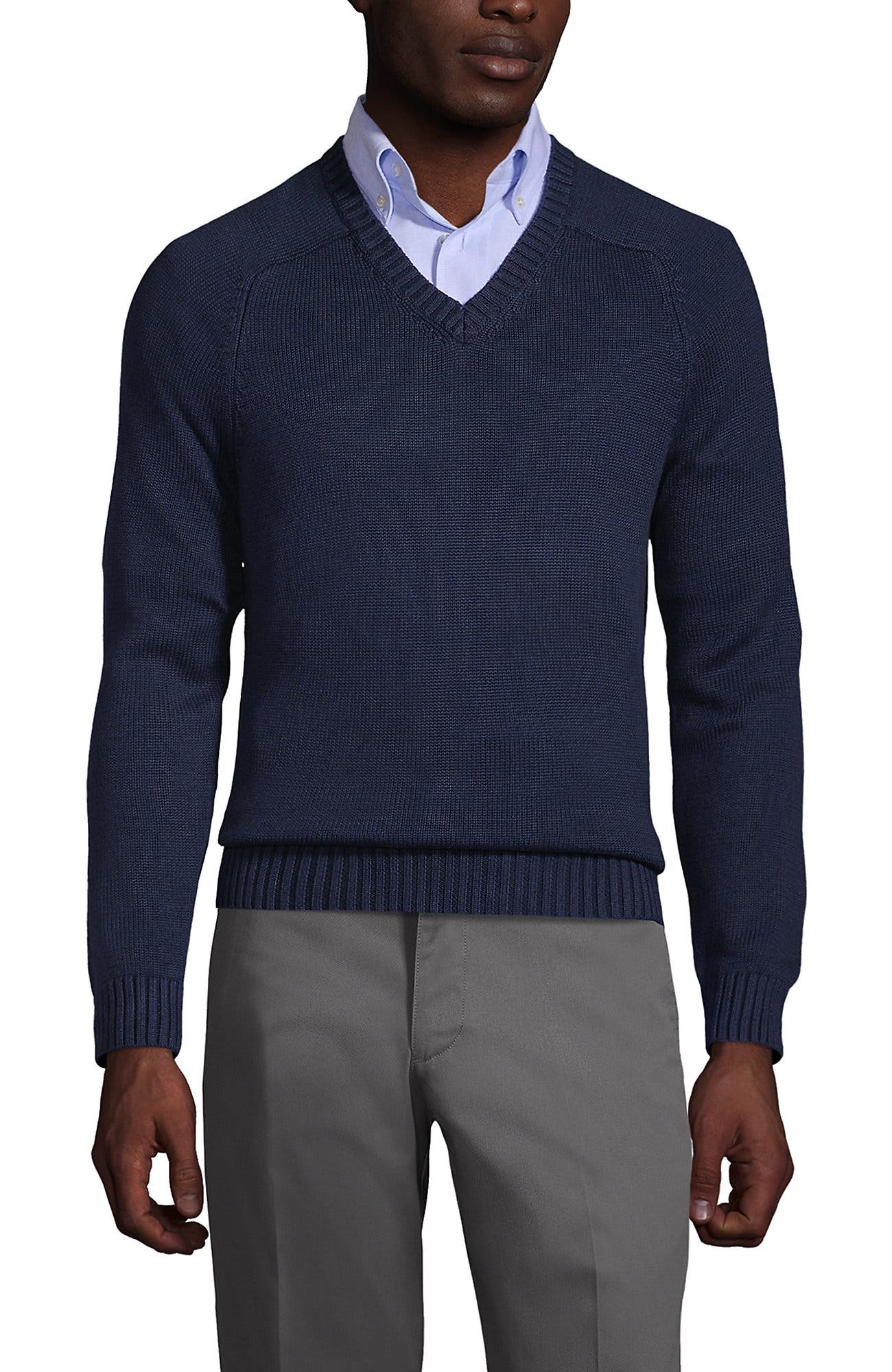 School Uniform Young  Cotton Modal V-neck Sweater - image 5